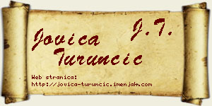 Jovica Turunčić vizit kartica